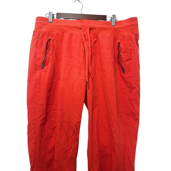 Athleta Trekkie North Joggers Womens 16 XL Tall Orange Drawstring Outdoor Hiking - Picture 6 of 14